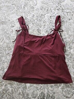 Wild Fable Burgundy Babydoll Tank